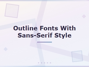 Free Sans-Serif Outline Fonts for Modern Design Projects